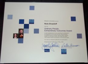 Ordinary People/Extraordinary Outcomes Award