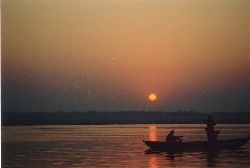 Sunrise on the Ganges, India